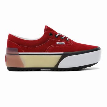 Damske Tenisky Vans Era Stacked Červené/Biele VA63MFEBZ